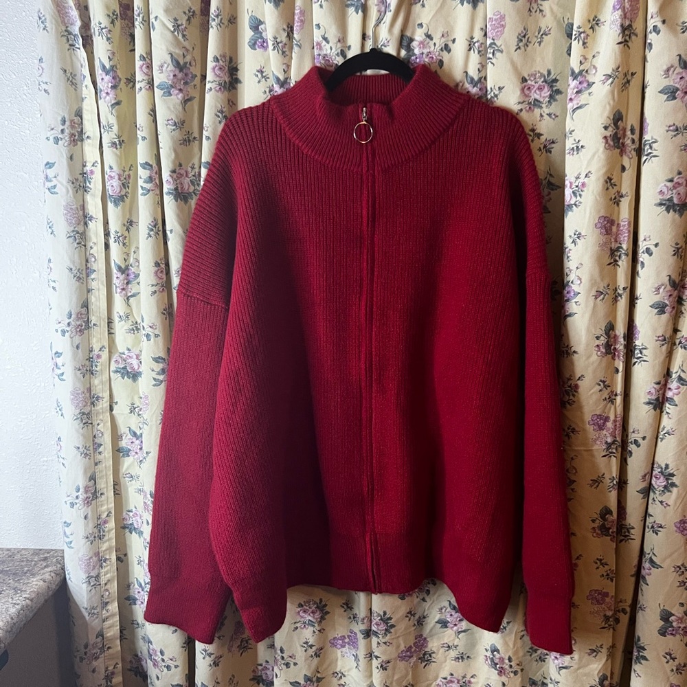 Womens Quarter Zip Sweater